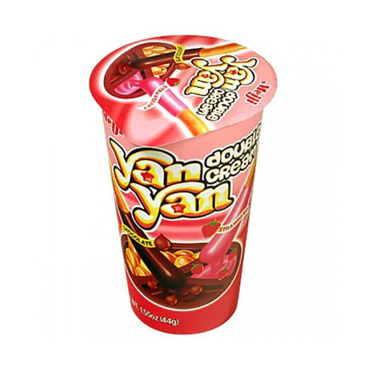 Meiji Chocolate Strawberry Double Cream Yan Yan 44 g