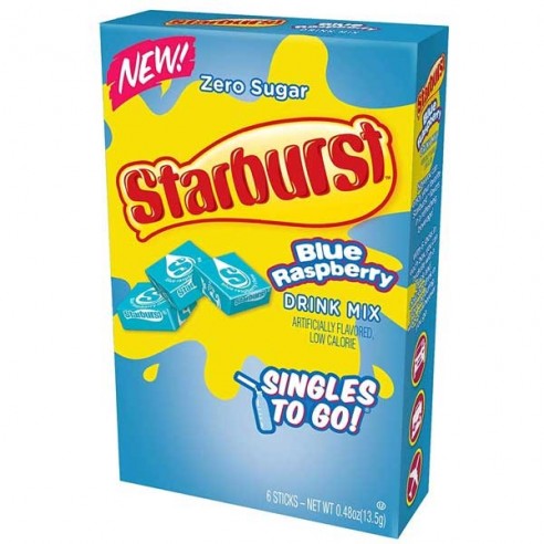 Starburst Blue Raspberry Singles To Go! 6 Pack - 13.5 g