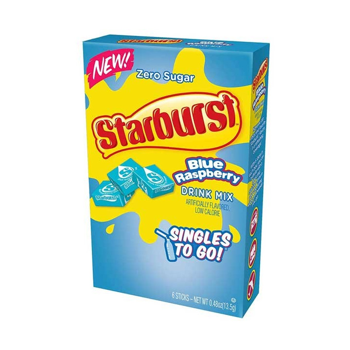 Starburst Blue Raspberry Singles To Go! 6 Pack - 13.5 g