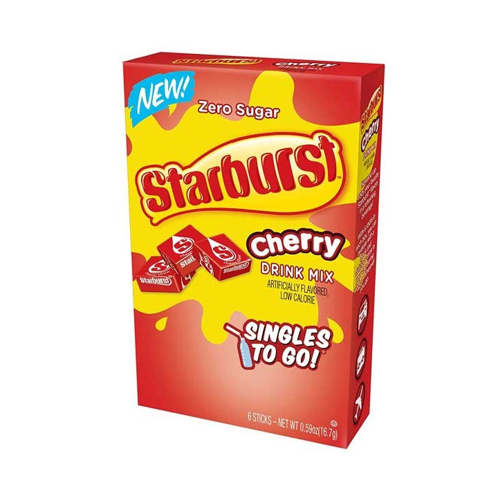 Starburst Cherry Singles To Go! 6 Pack - 16.7 g