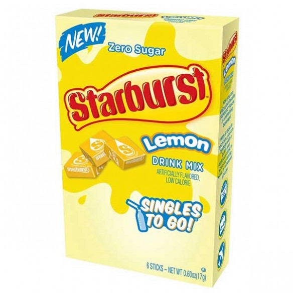 Starburst Lemon Singles To Go! 6 Pack - 17 g