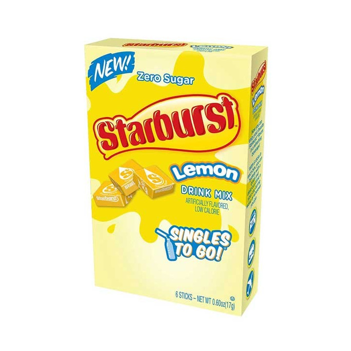 Starburst Lemon Singles To Go! 6 Pack - 17 g