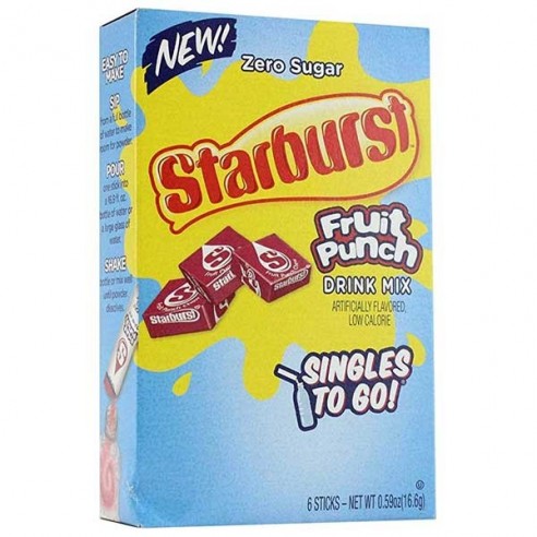 Starburst Fruit Punch Singles To Go! 6 Pack - 16.6 g