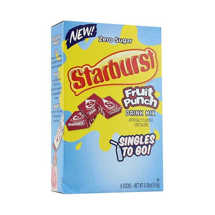 Starburst Fruit Punch Singles To Go! 6 Pack - 16.6 g