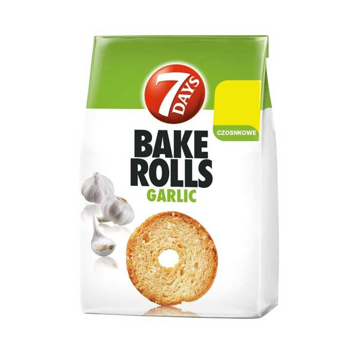 7 Days Bake Rolls Garlic 160 g