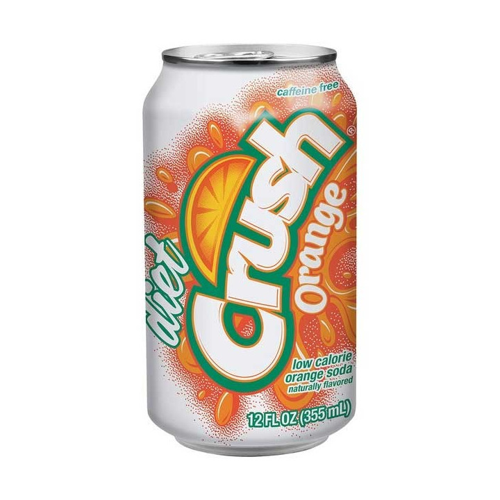 Crush Diet Orange Soda 355 mL