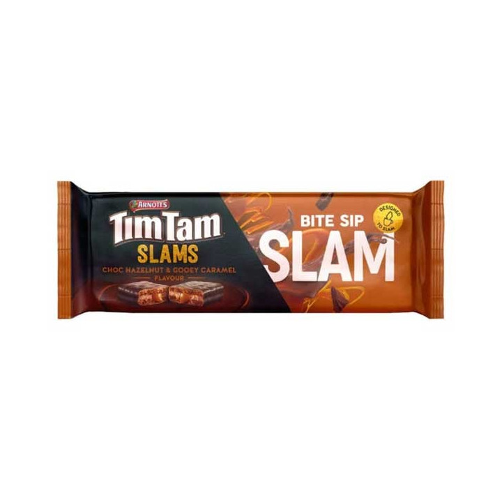 Arnott's Tim Tam Slams Choc Hazelnut & Gooey Caramel 175 g