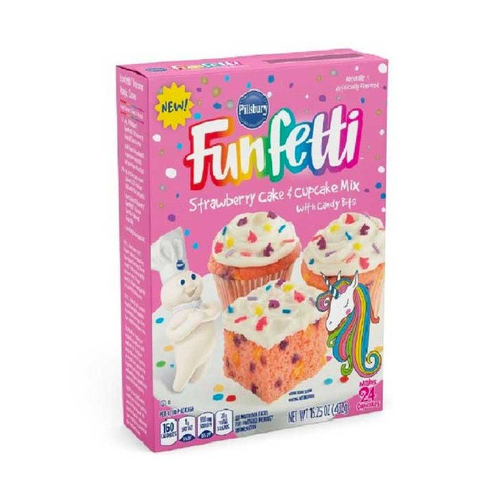 Pillsbury Funfetti Unicorn Strawberry Cake Mix 432 g