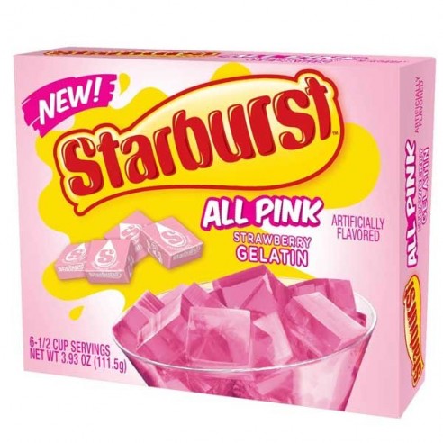 Starburst All Pink Strawberry Gelatin 111.5 g