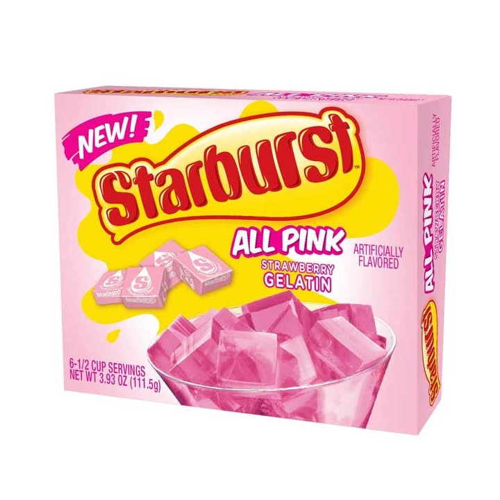 Starburst All Pink Strawberry Gelatin 111.5 g