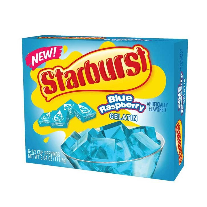 Starburst Blue Raspberry Gelatin 111.7 g