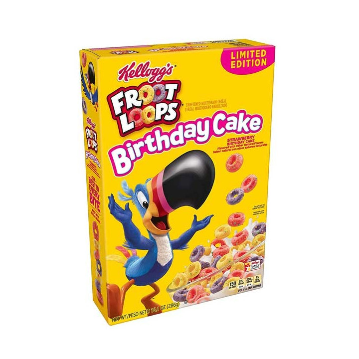 Kellogg's Froot Loops Strawberry Birthday Cake 286 g