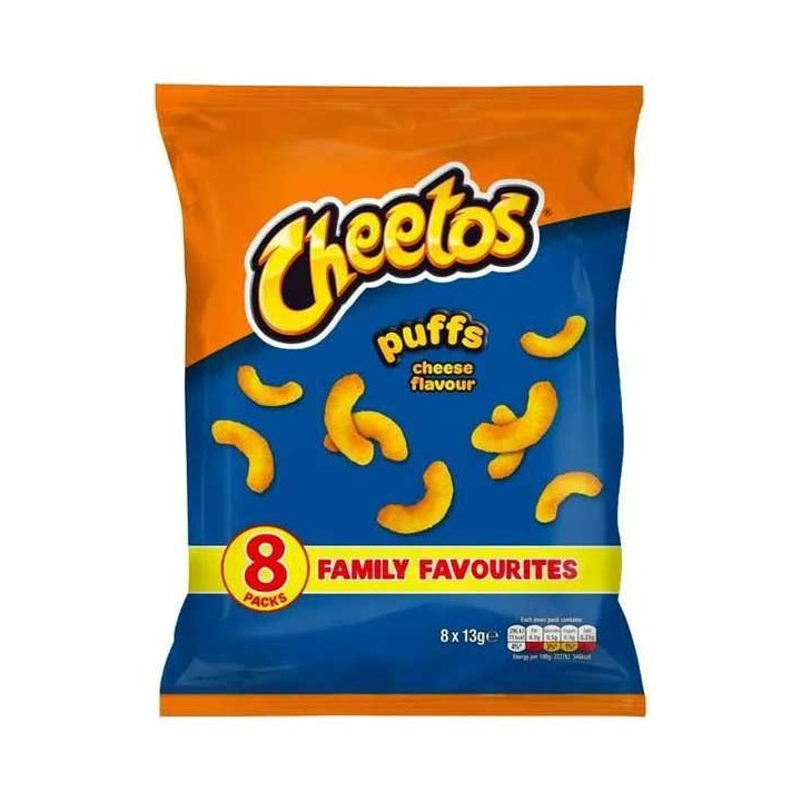 Cheetos Puffs Cheese Flavour 8 Pack - 104 g