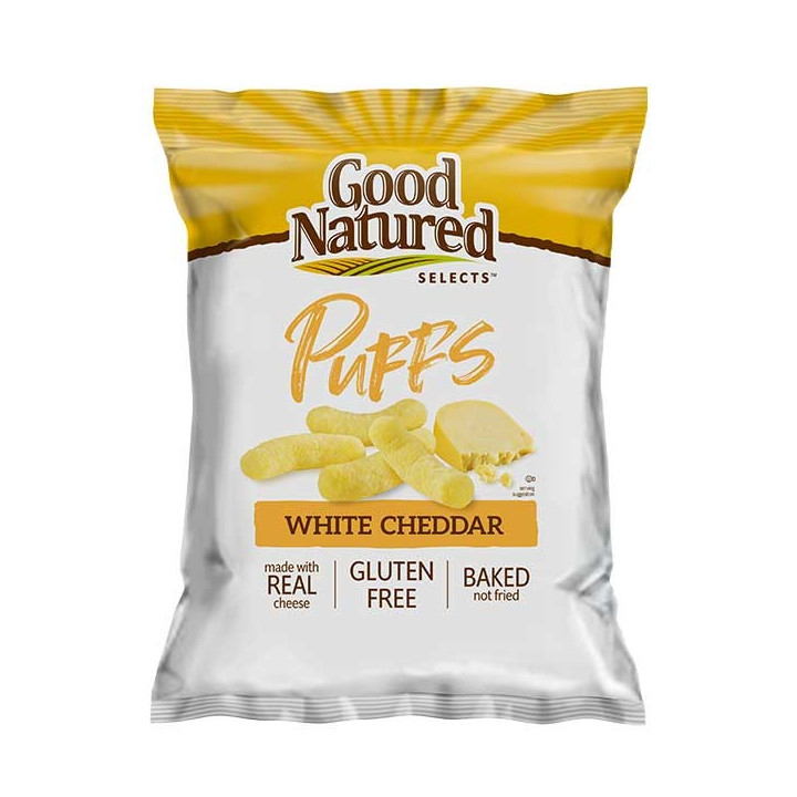 Herr's Good Natured Puffs Selects White Cheddar 184 g