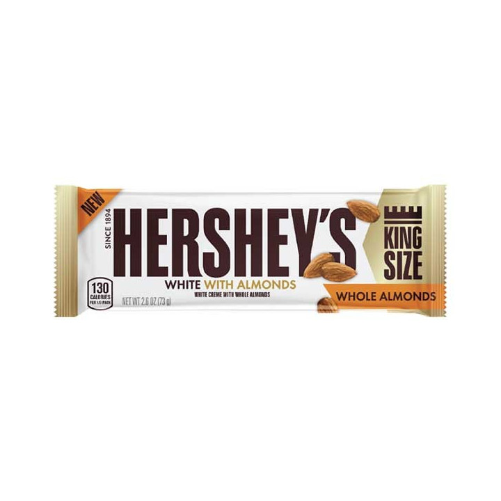 HERSHEY'S White Whole Almonds King Size 73 g