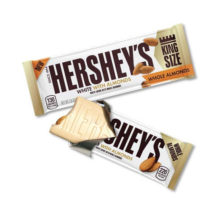 HERSHEY'S White Whole Almonds King Size 73 g