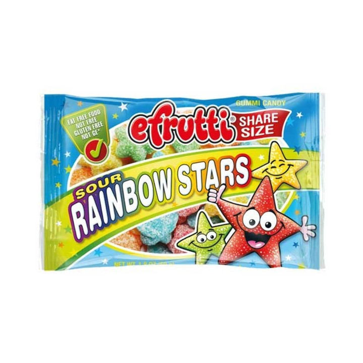 eFrutti Sour Rainbow Stars Share Size 50 g