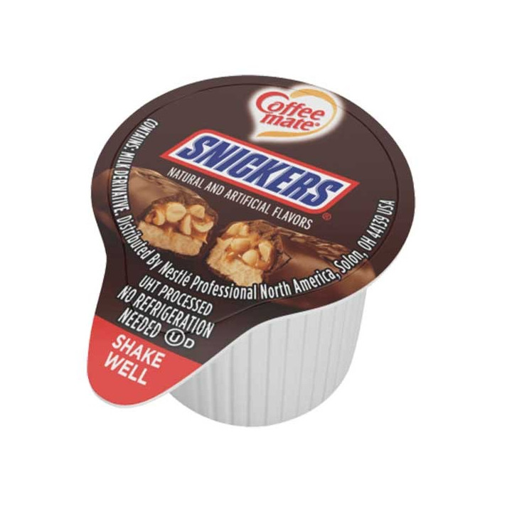 Coffee Mate Snickers Liquid Creamer Singles 50 Pack - 550 mL
