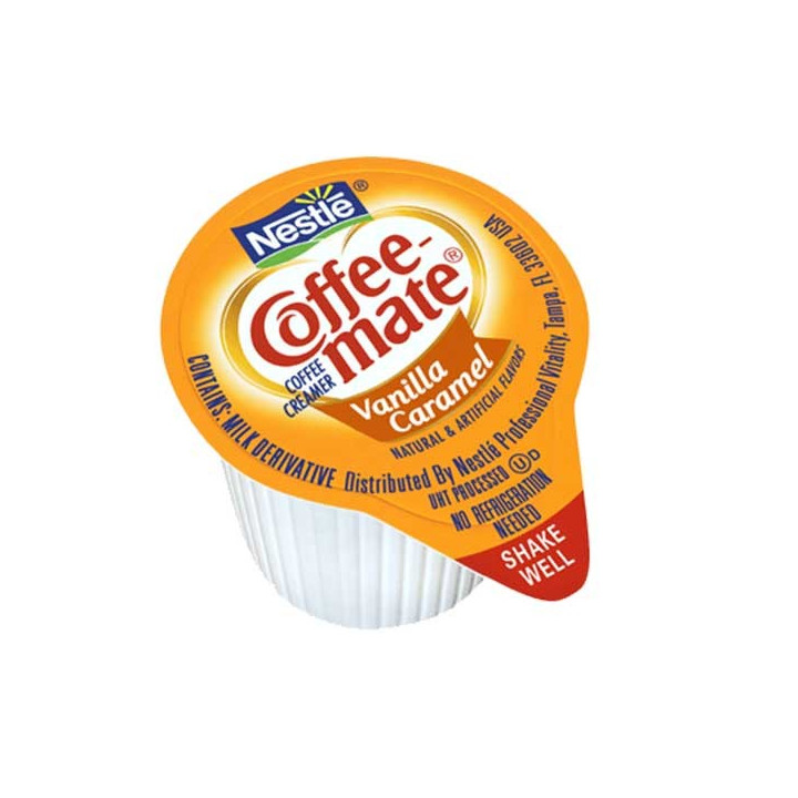 Coffee Mate Vanilla Caramel Creme Liquid Creamer Singles 50 Pack - 550 mL
