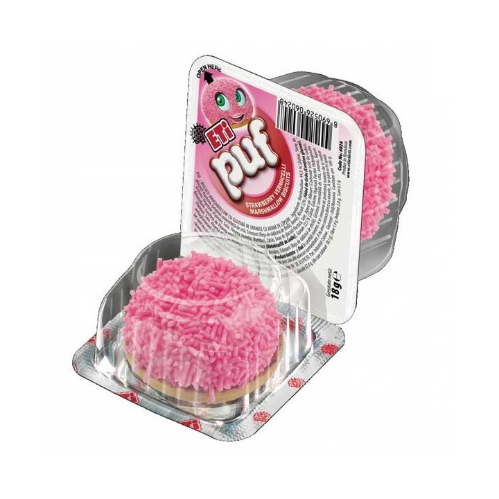 Eti PUF Strawberry Marshmallow Biscuit 18 g