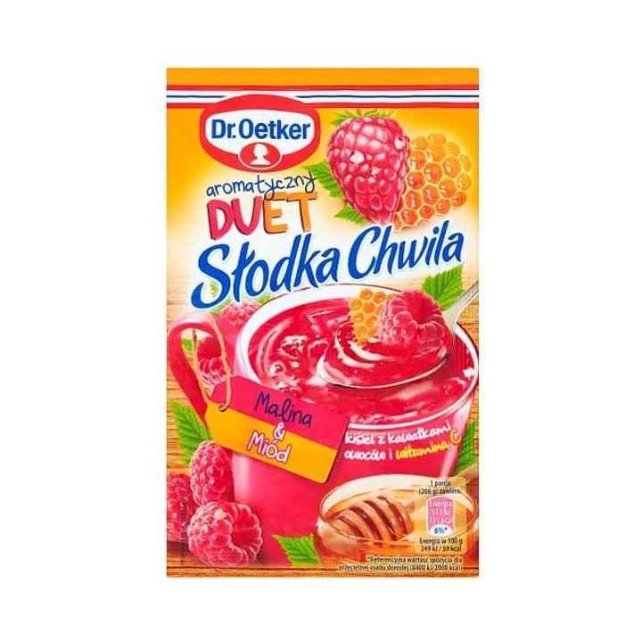 Dr. Oetker Raspberry Honey Jelly Slodka Chwila 31.5 g