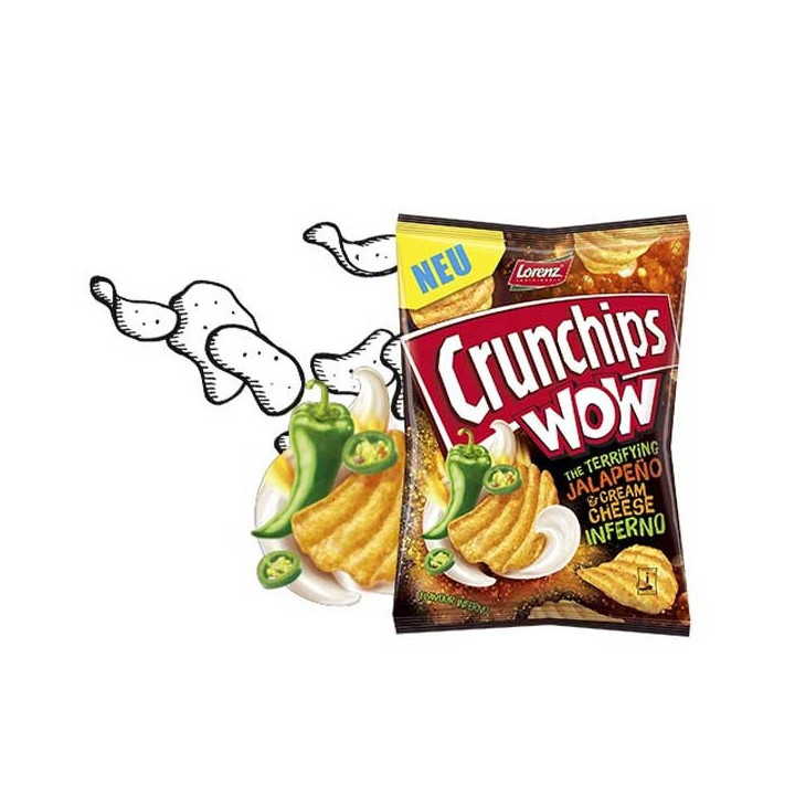 Crunchips WOW Jalapeno & Cheese Inferno 110 g