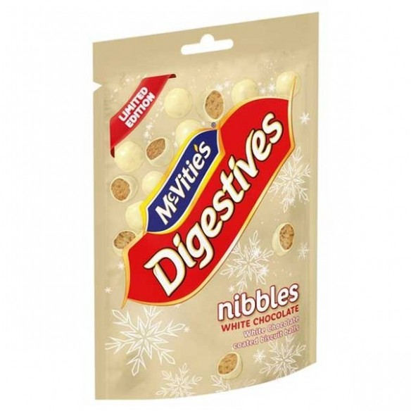 McVitie's Nibbles White Chocolate Digestives Bites 120 g