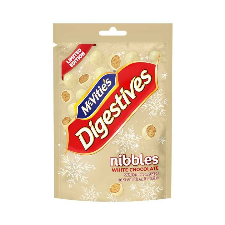 McVitie's Nibbles White Chocolate Digestives Bites 120 g