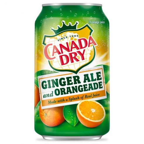 Canada Dry Ginger Ale and Orangeade 355 mL