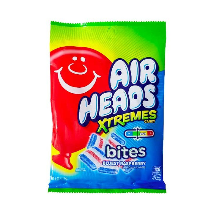 Airheads Xtremes Bluest Raspberry Bites 170 g