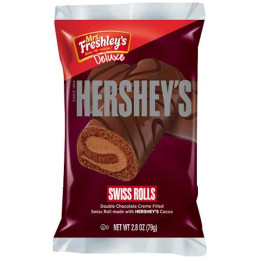 Mrs Freshley's Deluxe Hershey's Swiss Rolls 2 Pack - 79 g