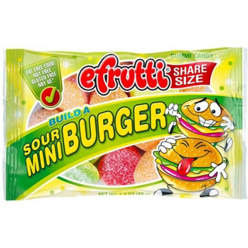 eFrutti Sour Mini Burger Share Size 40 g