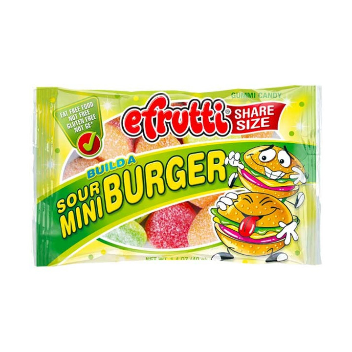 eFrutti Sour Mini Burger Share Size 40 g