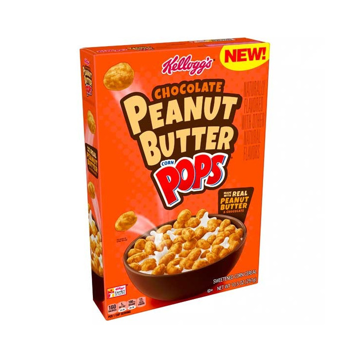 Kellogg's Chocolate Peanut Butter Corn Pops 297 g