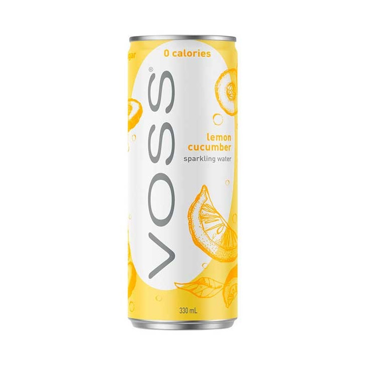 Voss Lemon Cucumber Sparkling Water 330 mL