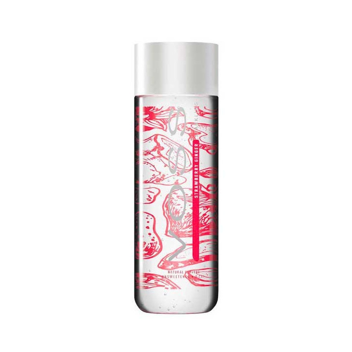 Voss Strawberry Ginger Sparkling Water Bottle 330 mL