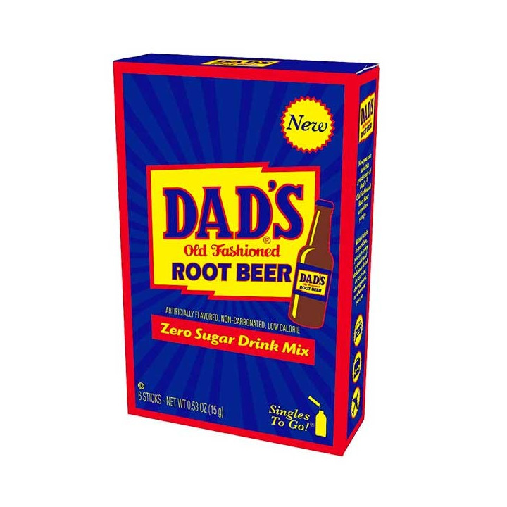 Dad's Old Fashioned Root Beer Singles to Go 6 Pack - 15 g