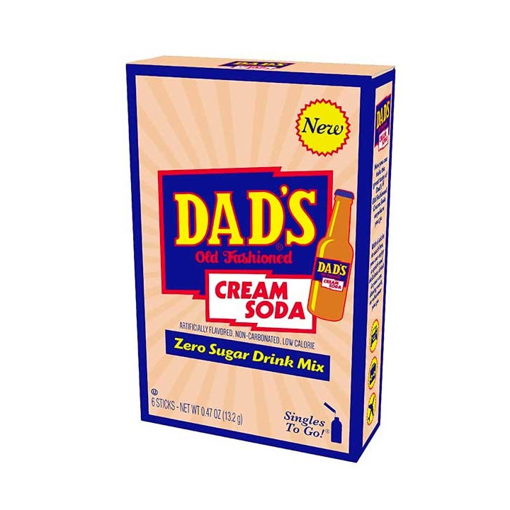 Dad's Old Fashioned Cream Soda Singles to Go 6 Pack - 13.2 g