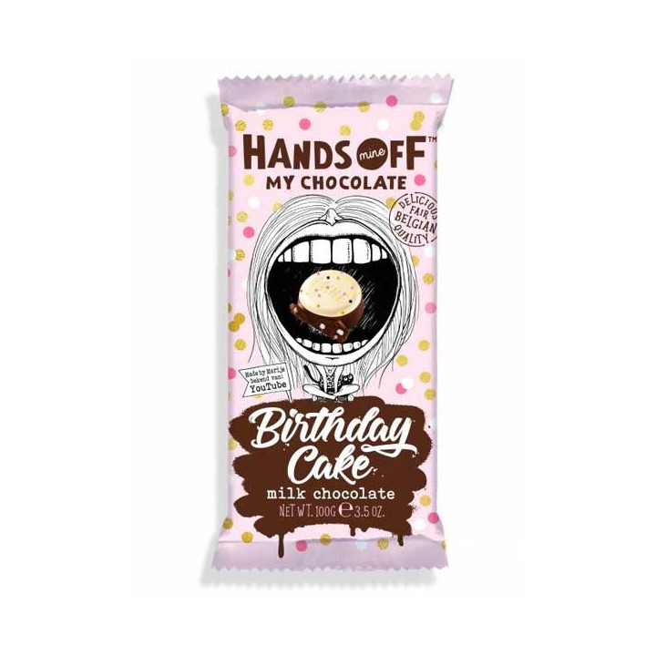 Hands Off My Chocolate Birthday Cake White & Milk Chocolate 100 g