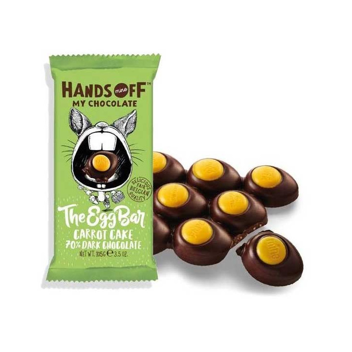 Hands Off My Chocolate The Egg Bar Carrot Cake 70% Dark Chocolate 105 g