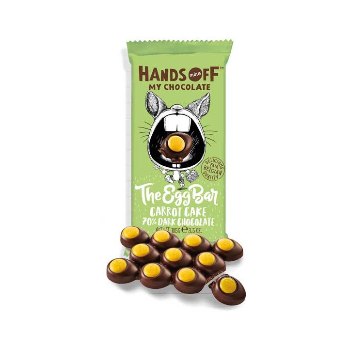 Hands Off My Chocolate The Egg Bar Carrot Cake 70% Dark Chocolate 105 g