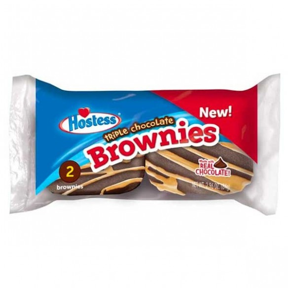 Hostess Triple Chocolate Brownies 2 Pack - 84 g
