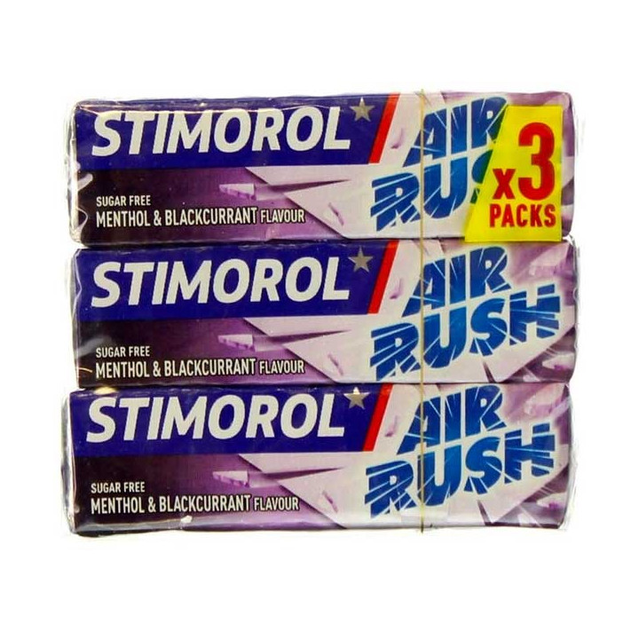 Stimorol Air Rush Menthol & Blackcurrant 3 Pack - 42 g
