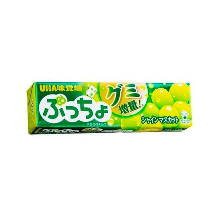UHA MIKAKUTO Puccho Shine Muscat Grape Chews Stick