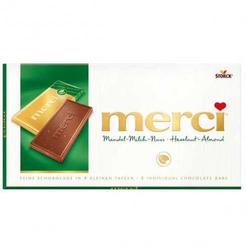 Merci Hazelnut Almond Chocolate Block