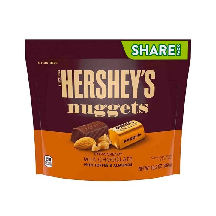 Hershey's Nuggets Milk Chocolate Toffee Almonds Share Pack