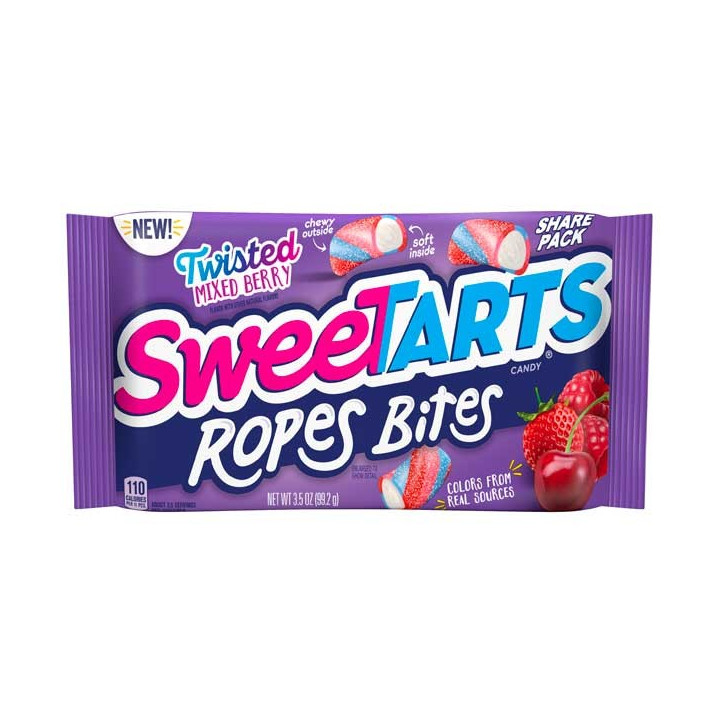 SweeTarts Twisted Mixed Berry Ropes Bites Share Pack