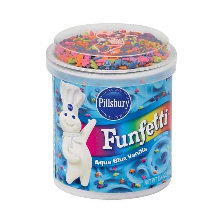 Pillsbury Funfetti Aqua Blue Vanilla Frosting