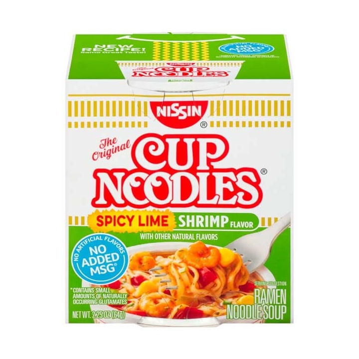 Nissin Cup Noodles Spicy Lime Shrimp