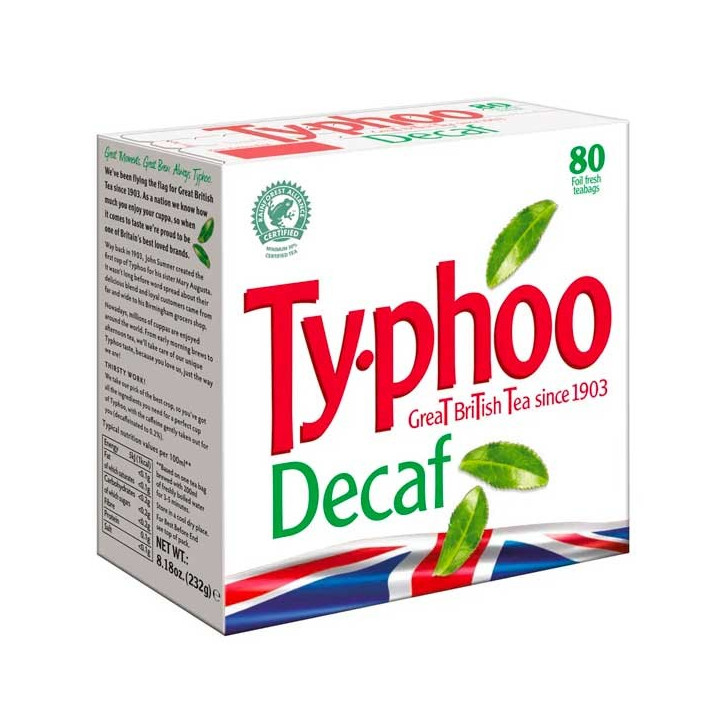 Typhoo Decaf Tea 80 Tea Bag
